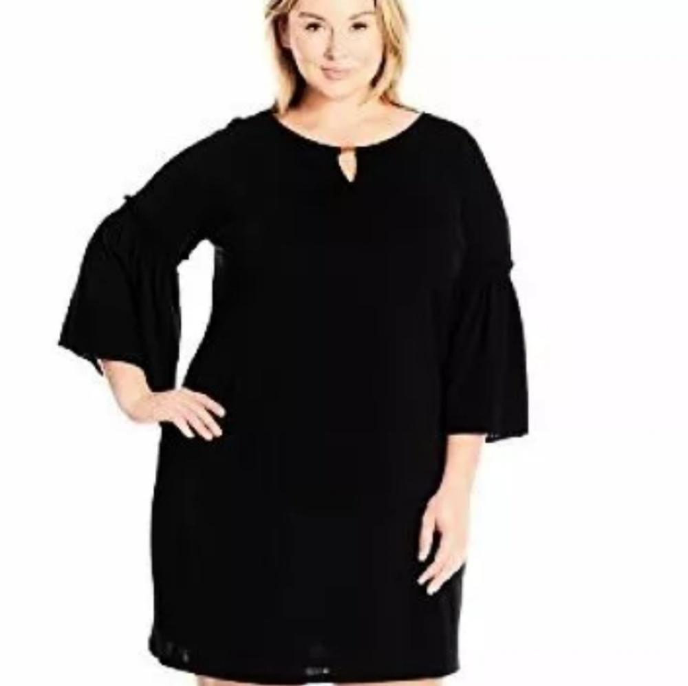 Calvin Klein Plus Flutter sleeve dress